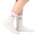 thumbnail image 2 of Sunbona Girls Bow Lace Cuff Knee High Socks Soft Comfortable Stretchable Stockings For Everyday School Wear, 2 of 5