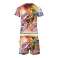 thumbnail image 6 of The Legend of Zelda Boys Two Piece Swimsuit Kids Swimwear Set Short Sleeve Bathing Suit Trunks And Shirt, 6 of 7