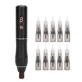 thumbnail image 3 of Máquina de Microblading semipermanente recargable, Cartucho de aguja, pluma de tatuaje MTS, enchufe estadounidense de 100-240V (negro), 3 of 8