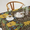 thumbnail image 2 of Yellow Floral Tablecloth, William Morris Original Design Green Rustic Natural Flower Plants Print Table Cover for Kitchen Dinning Room Party Picnic Decor 60x102inch, 2 of 6