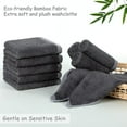 thumbnail image 2 of Fymlhomi Luxury Bamboo Washcloths Towel Set 10 Pack Baby Wash Cloth for Bathroom-Hotel-Spa-Kitchen Multi-Purpose Fingertip Towels and Face Cloths 10'' x 10'', 2 of 15