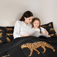 thumbnail image 5 of Castle Fairy Boys Girls Leopard Animal Twin Comforter Sets,Wildlife Cheetah Bedding Set, 5 of 8