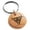 Rose, variant on Stainless Steel Interlock Tribal Biohazard Engraved Small Medallion Circle Charm Keychain Keyring