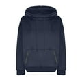 thumbnail image 5 of Womens Sweatshirt Hoodies Long Sleeve Pullover Hoodie Sweatshirt Oversized Hoodies for Women Navy Hoodies Woman Winter Essentials Casual Wear, 5 of 5