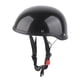 thumbnail image 4 of Casco De Seguridad De Motocicleta De Media Cara Abierta Vintage Sombrero De Fibra De Vidrio Duro Negro Brillante Para Hombres Y Mujeres, 4 of 7