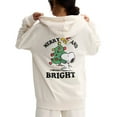 thumbnail image 4 of Peanuts Snoopy Woodstock Men's Hoodie Merry & Bright Front & Back Design, 4 of 5