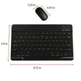 thumbnail image 3 of MesaSe Clavier et Souris Bluetooth - Ensemble Clavier et Souris Sans Fil Portable pour Android PC et Tablette Accessoires Électroniques en Solde pour Votre Vie Heureuse (Blanc), 3 of 5