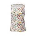 thumbnail image 4 of Xecao Cooking Utensils print women's scoop neck, loose-fit workout tank tops for the gym., 4 of 9