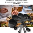 thumbnail image 4 of CNKOO 10Pcs Black Plastic Measuring Spoons Cups Set Tools For Baking Coffee Tea 1/4Sp- 1/2Sp-1Tsp-1/2Tbsp- 1Tbsp, 4 of 7