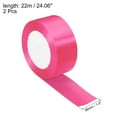 thumbnail image 2 of Uxcell Yards Double Face Decorate Crafts Roll Satin Ribbons Peach Pink, 2 of 6