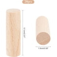 thumbnail image 4 of 20 Pcs Wooden Craft Blocks Cylinders 2"x0.6" Unfinished Wooden Round Sticks Beech Wood Craft Sticks Wooden Model Building Carving for DIY Crafts Painting Home and Garden Decoration DIY, 4 of 9