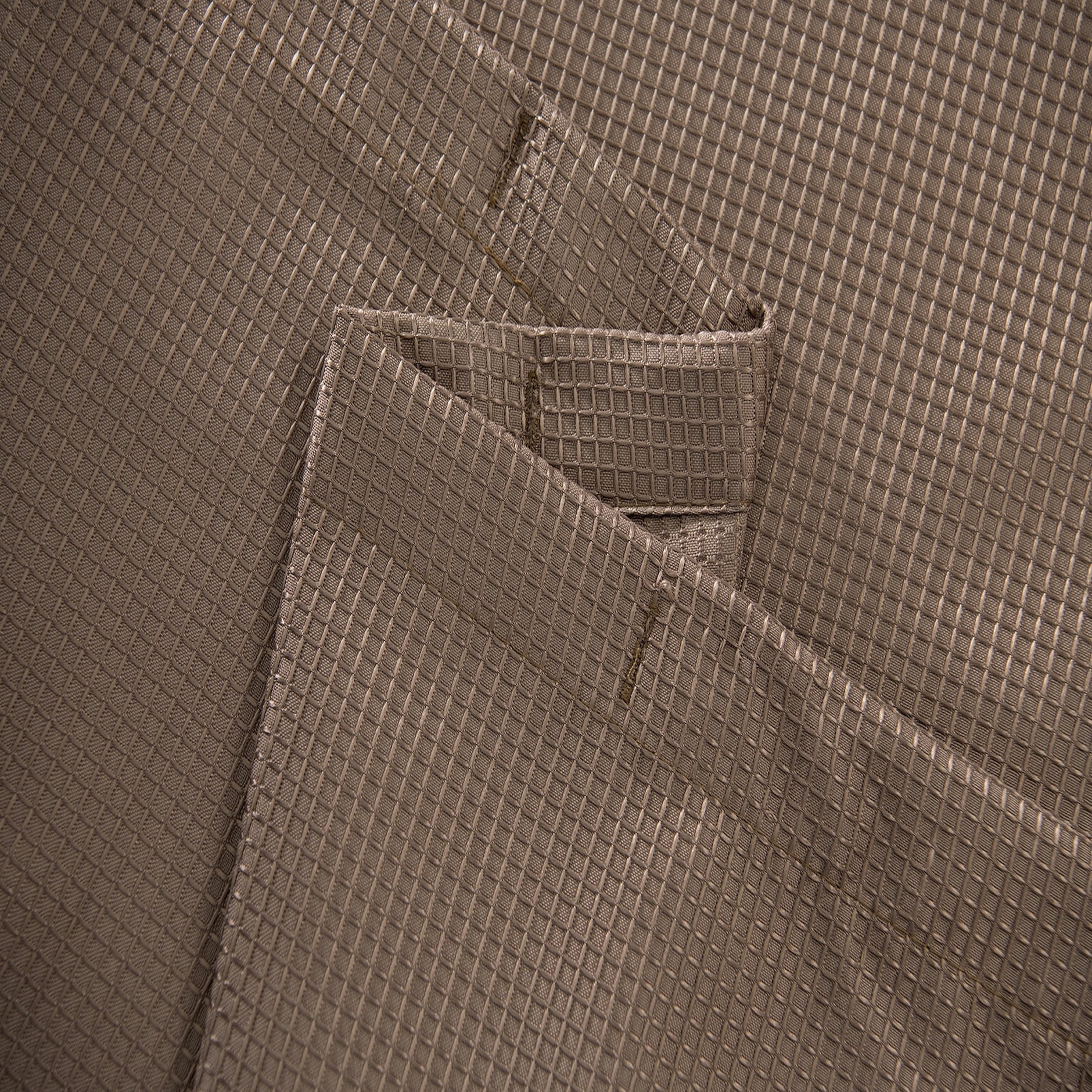 Dainty Home Waffle Weave Textured Fabric Shower Curtain, 70” x 72", Mocha