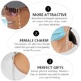 thumbnail image 2 of MasteelfCA 1pc Woman Long Necklace Pearl Eyeglasses Chain Non-skid Mask Hanging Chain, 2 of 7