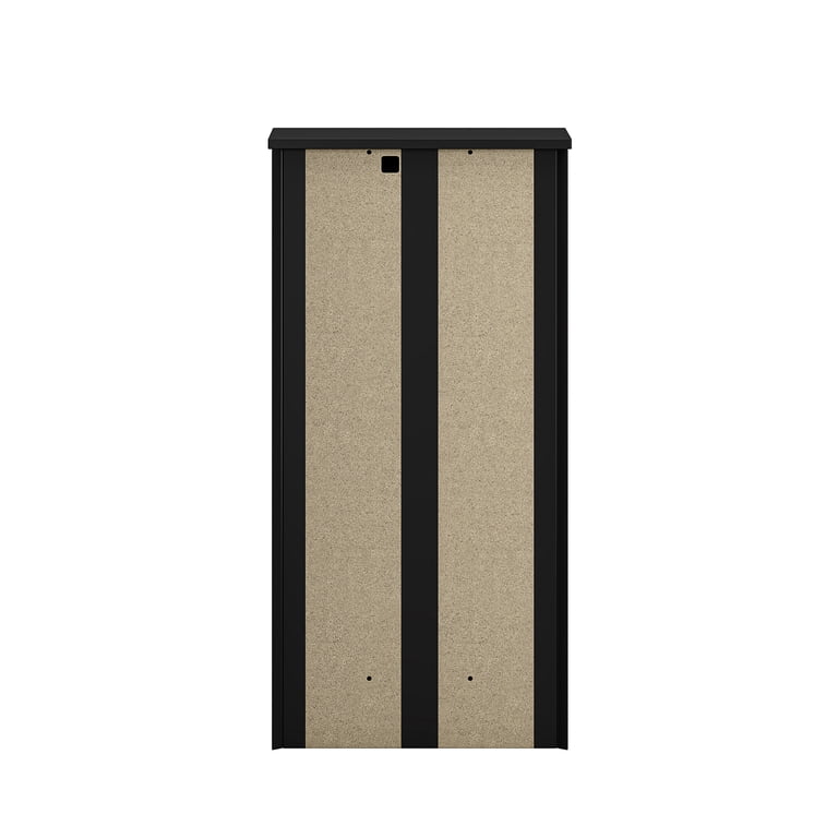 Tilt-Out Laundry Hamper Cabinet, Black, 31.75 in H photo 6