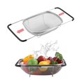 thumbnail image 1 of Extendable And Movable Drainage Mesh Basket, Stainless Steel Fine Mesh Colander Offers Comfortable Hold For Your Culinary Creations, 1 of 4