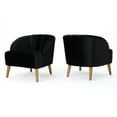 thumbnail image 6 of Noble House Modern Velvet Club Chair, Black, 6 of 6