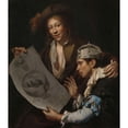 thumbnail image 3 of Johannes van Wijckersloot 20x22 Black Modern Framed Museum Art Print Titled - Allegory on the French Invasion of 1672 (1672), 3 of 5