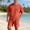 Orange, variant on Mens Big & Tall Pajamas Set Waffle Crew Neck Loungewear Cozy Sleepwear Short Sleeve Top and Shorts Pj Set with Pockets Size S-4XL Dark Gray