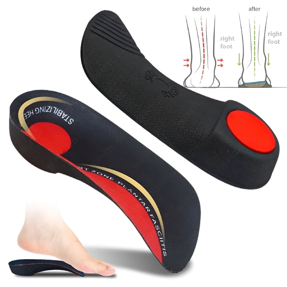 XIRQI Severe Flat Foot Arch Support Insoles For Shoes Men Women Orthotic Inserts Orthopedic Shoes Soles Heel Pain Plantar Fasciitis