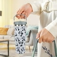 thumbnail image 2 of Panda Gifts for Women 30 oz Panda Tumbler with Handle Vacuum Reusable Insulated Tumblers with Flip Straw and Top Handle Stainless Steel 30 oz Coffee Mug Panda Cup Cold for 24 Hours, 2 of 6