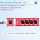 thumbnail image 4 of Extensor de Ethernet de 4 canales Uxcell XLR, XLR hembra a RJ45, compatible con Cat5/Cat6/Cat7 para sonido en escenario, iluminación y estudio de grabación, Rojo, 4 of 6