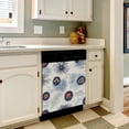thumbnail image 3 of Floral fabric design textile pattern Dishwasher Magnet Cover Decorative Sticker for Home Cabinet Kitchen 23" x26", 3 of 5