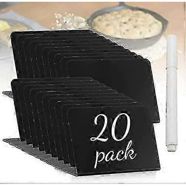 Mini Chalkboards Signs With Liquid Chalk Marker, Small Wooden Chalkboard Labels With Support Easels, Place Cards -sz.10895