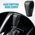 thumbnail image 2 of Gear Shifting Knob Cover Automatic for Honda HR-V 2016 2017 2018 PU Leather Carbon Fiber Pattern Black, 2 of 7