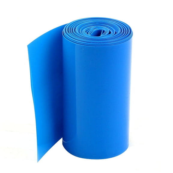 5Meters 85mm Width Heat Shrink Wrap Tube Blue for Battery Pack