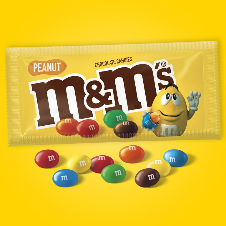 M&M's Medium Bag Peanut Milk Chocolate Candies, Packaged Candy
