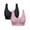 Black+Pink, variant on A AGROSTE Women's 2/3 Pack Seamless Wireless Low Support Workout Sports Bra Comfy Sleep Bra with Removable Padded