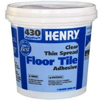 Henry Adhesives Tile Adhesive 430 - Waterproof, Clear - Pack of 2, 1 Qt
