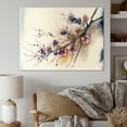 thumbnail image 2 of Designart Pink And Plum Cherry Blossom Branch I Canvas Wall Art, 2 of 5