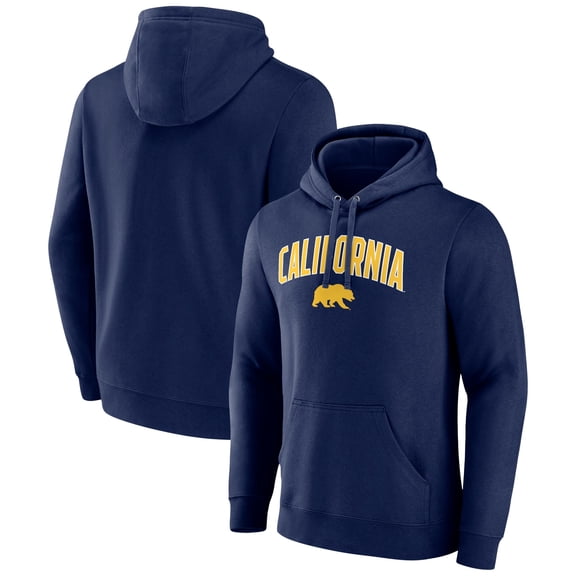 Men's Navy Cal Bears Tall Engage Arch Pullover Hoodie