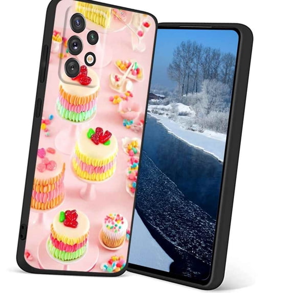 Compatible with Samsung Galaxy A32 5G Phone Case, cake-sweets-10 Case Silicone Protective for Teen Girl Boy Case for Samsung Galaxy A32 5G