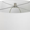 thumbnail image 5 of Maklaine 1-Light Contemporary Glass & Fabric Table Lamp in White/Gray, 5 of 6