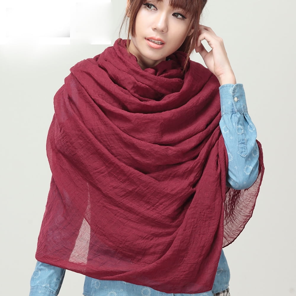 extra long cotton scarf