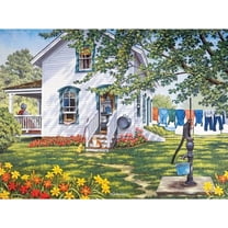 Bits and Pieces Large Piece Jigsaw Puzzle Summer Kitchen 300 Piece 18" x 24"