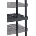 thumbnail image 6 of Gracious Living 4 Shelf Adjustable Ventilated Medium Duty Shelving Unit 14 x 32 x 54.5", Black (3 Pack), 6 of 9