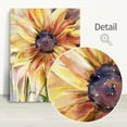 thumbnail image 5 of Sunflower Wall Art Decor Yellow Sunflowers Framed Pictures Rustic Floral Flowers Canvas Prints Botanical Blossoms Painting Nature Aesthetic Artwork for Bedroom Bathroom Living Room 16x24 inch, 5 of 6