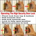 thumbnail image 5 of Prime Line Produits U10827 Bloque-Porte d'Entrée Nickel Satiné, 5 of 5