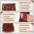 thumbnail image 2 of Looped French Curl Crochet Braids Bouncy Etched Goddess Braiding Hair Extensions Shipped in the USA, 2 of 12