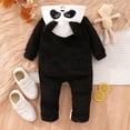 thumbnail image 6 of Weebloom Baby Loungewear Toddler Long Sleeve Cartoon Panda Jumpsuits Kids Fall Winter Clothes Sleepwear Comfortable 3-6 Months, 6 of 9