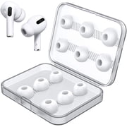 12 Pieces ZHUYING Earbud Tips Replacement Set with Storage Box (S/M/L) , for AirPods Pro/AirPods Pro 2(6 Pairs)