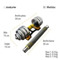 thumbnail image 3 of Kit de Mancuernas Pesas Con Discos 20 Kg SVELFIK PESA-10, 3 of 7
