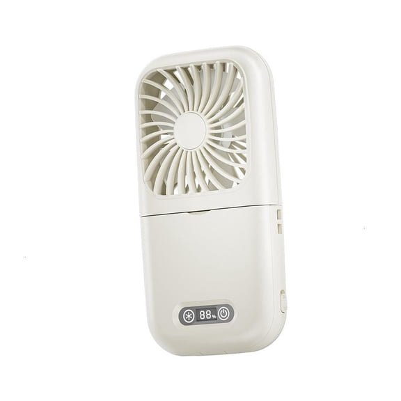 ZELVINN USB Rechargeable Portable Fan Quiet Handheld Mini Fan 100 Speed LED Light for Travel Home Birthday