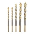 thumbnail image 1 of LOVIVER Twist for Ceramic Tile Marble Glass Drilling Gold 5PCS, 1 of 8