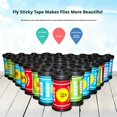 thumbnail image 2 of 20PCS Sticky Fly Paper Rolls - Non-Toxic Clear Fly Paper - Window Fly Traps Sticky - No Mess Flies Window Colorful Sticky Traps Bug Flies Strips Indoor Flypaper Tape Catcher Killer, 2 of 10