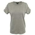 thumbnail image 2 of Women's Lace-Up Shoulder Striped Linen Blend Top-C-L, 2 of 3