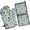 Blue Pioneer Flower-2, variant on Pioneer Flower Kitchen Oven Mitt and Pot Holder Sets 2 Pcs for Baking, Cooking and Grilling, Heat Resistant Up To 392 °F